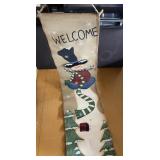 Snowman Welcome Sign