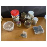 Assorted Buttons and Fashion Items