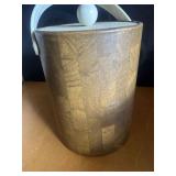Vintage Irvinware faux-wood grain ice bucket