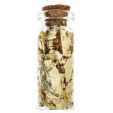 Assayers Glass Jar of 24kt Gold Leaf Flakes w/ Gic