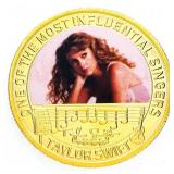 TAYLOR SWIFT - 24kt Gold Overlay Collector Medalli