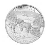 2011 $20 Winter Scene - Sterling Silver Coin