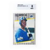 1989 FLEER #548 KEN GRIFFEY JR. Beckett 8(sEr)