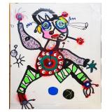 'Dancing my Own Line' - By Paul Kostabi 20'x22'