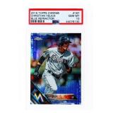 2016 TOPPS CHROME #187 Christian Yelich Blue Refra