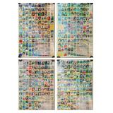 Set 4 Original Printing Sheets - ' 1986 Baseball