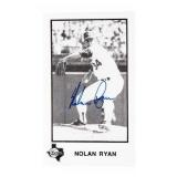 Rangers - Nolan Ryan Promo Card - Autographed