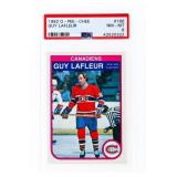 1982 OPC #186 Guy Lafleur PSA NM -MT 8