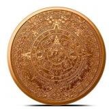 1oz Aztec Calendar Copper Round