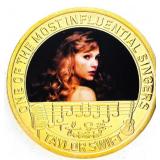 TAYLOR SWIFT - 24kt Gold Overlay Collector Medalli