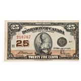 Dominion of Canada 1923 Twenty Five Cents