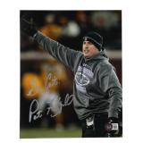 Pat Fitzgerald Signed Northwestern Wildcats 8x10 P