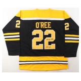 Willie O'Ree Signed Jersey Inscribed 'HOF 18' (J