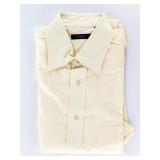 'BURBERRY' London Sport Shirt Yellow Pinstripe S