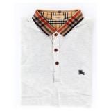 BURBERRY London Grey/Beige 3 Button Shirt - Logo c