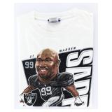 Reebok Vintage 'RAIDERS' D.T. WARREN Graphic T S