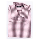 BOSS Hugo Boss Sport Shirt Burg. Check Size 15.5
