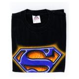 Vintage  SUPERMAN Black T Shiert Size L