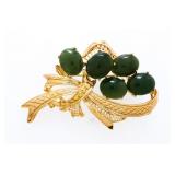 Vintage Jadeite Broach 1