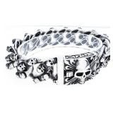 Stainless Steel Wide SKULL Design Bracelet