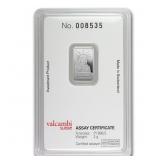 2 gram Platinum Bar Ð Credit Suisse Liberty (In As