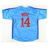 Pete Rose Signed Replica Jersey (JSA)Pete Rose Sig