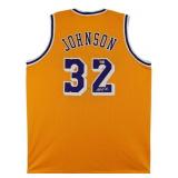 Magic Johnson Signed Replica Custom  Jersey (Becke