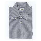 LACOSTE  Sport Shirt Black Pin Strip Size Euro 39