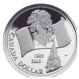 2005 $1 Canada's National Flag, 40th Anniversary -