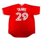 Devon Travis Toronto Blue Jays Signed Red Canada 1