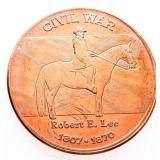 .999 Fine Pure Copper Round - Civil War 1861-1865