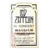 LED ZEPPELIN Concert Poster  (12 x 18')  & Ticket