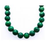 Jade Stone Bead Necklace Choker length