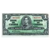 Bank of Canada 1937 One Dollar