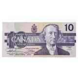 Bank of Canada 1989 Ten Dollars - 3 Digit RADAR
