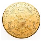 USA 1885 $20 Gold Plated Replica Coin