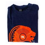 LeBron Vintage Blue T Shirt Orange Logo Size M
