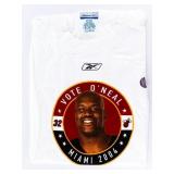 Reebok Vintage 2004 White T Shirt VoteO'Neal  Miam