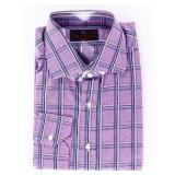 ETRO - Italy Sport Shirt Purple Check Size M