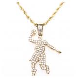18kt GP Urban Style Necklace - 28' Rope Style Cha