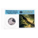 SS Central America 1/4 OZ Silver Medallion With Pl