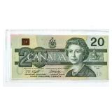 Bank of Canada 1991 Twenty Dollars -Museum case (A