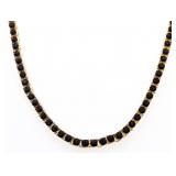 Urban Style 22' Tennis Necklace Saphire Blue