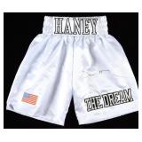 Devin Haney Signed Boxing Trunks (Beckett)