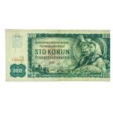 Bank of CESKOSLOVENSKE 1961 $100