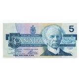 Bank of Canada 1986 Five Dollars Repeater (ENX)