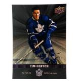 Tim Horton -Toronto Maple Leaf 23kt Gold Leaf Card