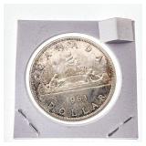 Canada 1963 Silver Dollar UNC