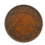 1918 Canada King Geroge Large One Cent Coin