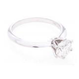 Solitaire Ring - (1.00ct) (VVS-D) RB Genuine Moiss